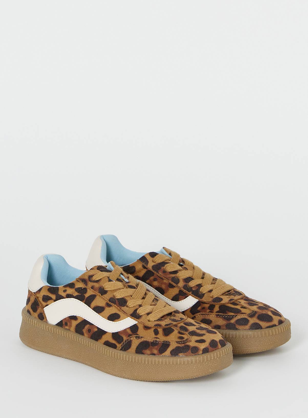 SIMPLY BE Chunky Retro Leopard Print Trainer Wide Fit 5 - Image 2